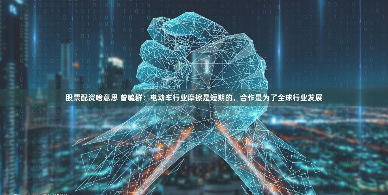 股票配资啥意思 曾毓群：电动车行业摩擦是短期的，合作是为了全球行业发展
