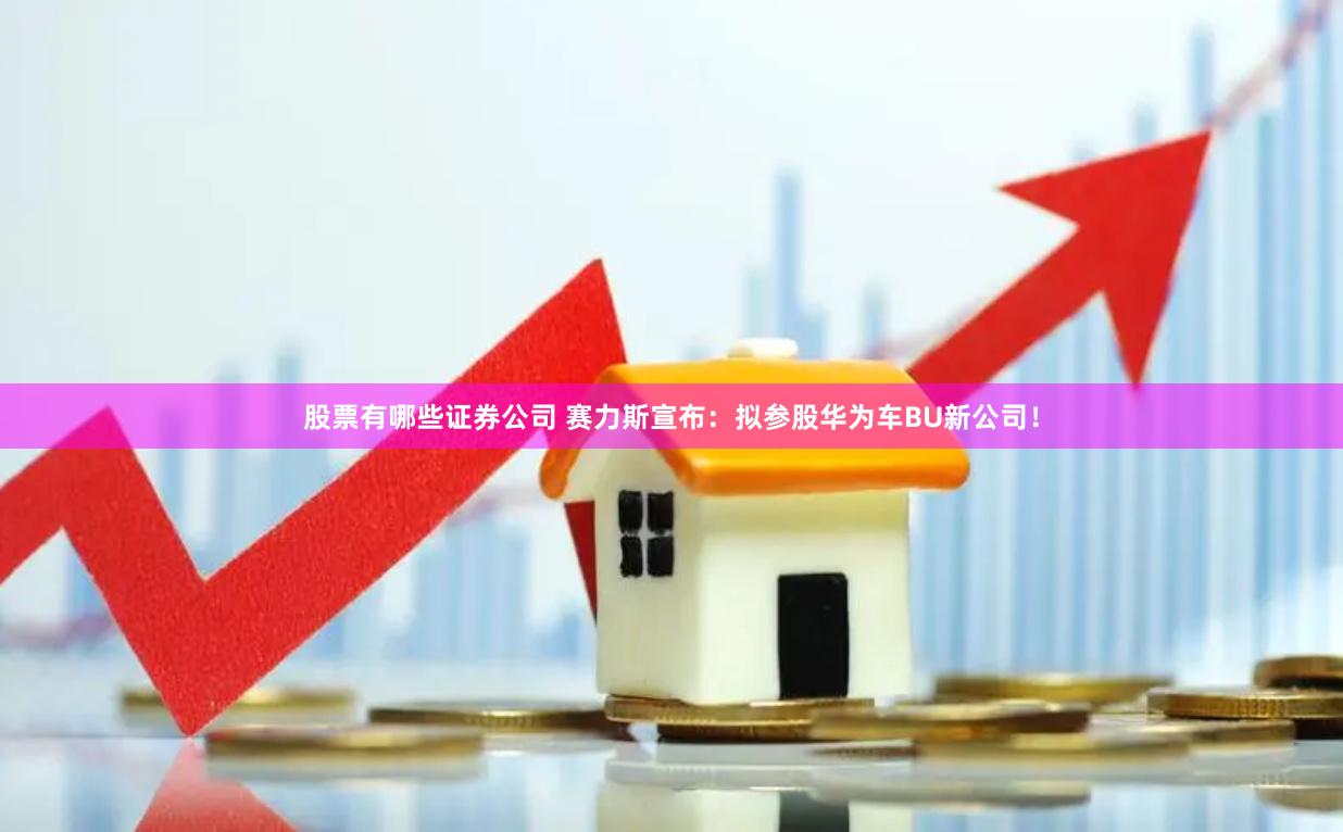 股票有哪些证券公司 赛力斯宣布：拟参股华为车BU新公司！