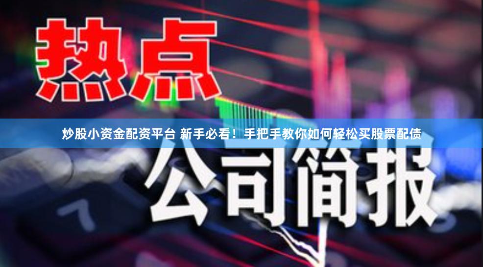 炒股小资金配资平台 新手必看！手把手教你如何轻松买股票配债